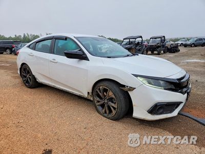 Czwarte zdjęcie samochodu z boku: 2019 HONDA CIVIC SPORT VIN:19XFC2E87KE000227 - miniatura
