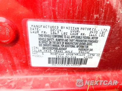 Zdjęcie 12 z 12 samochodu: 2014 NISSAN VERSA NOTE SV VIN:3N1CE2CPXEL422437 - miniatura