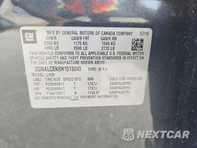 Zdjęcie 14 z 14 samochodu: 2017 CHEVROLET EQUINOX LT VIN:2GNALCEK8H1513043 - miniatura
