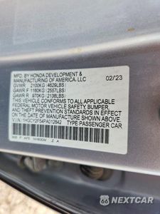 Zdjęcie 12 z 12 samochodu: 2023 HONDA ACCORD HYBRID SPORT VIN:1HGCY2F54PA012842 - miniatura
