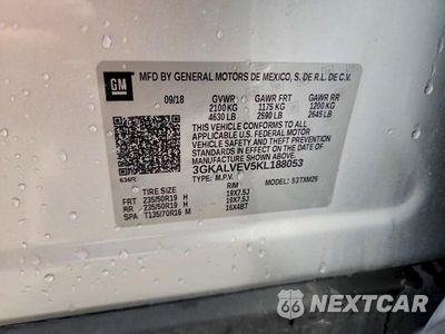 Zdjęcie 13 z 13 samochodu: 2019 GMC TERRAIN SLT VIN:3GKALVEV5KL188053 - miniatura