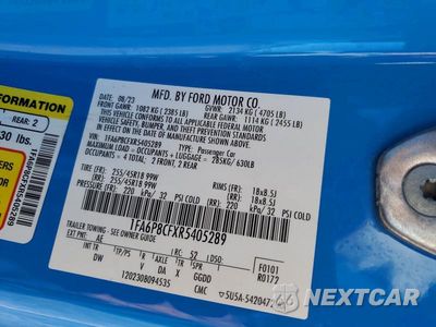 Zdjęcie 13 z 13 samochodu: 2024 FORD MUSTANG GT VIN:1FA6P8CFXR5405289 - miniatura