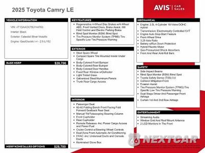 Zdjęcie 12 z 13 samochodu: 2025 TOYOTA CAMRY LE VIN:4T1DAACK7SU144783 - miniatura