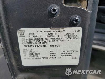 Zdjęcie 12 z 12 samochodu: 1999 CHEVROLET SILVERADO K2500 VIN:1GCGK29U6XZ132406 - miniatura