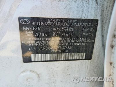 Zdjęcie 12 z 12 samochodu: 2019 HYUNDAI ELANTRA SEL VIN:5NPD84LF3KH477884 - miniatura