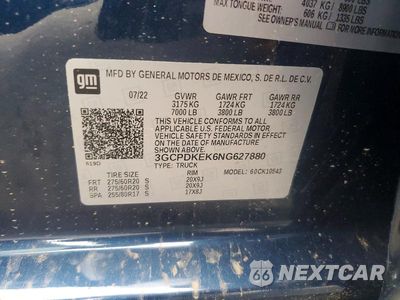 Zdjęcie 13 z 13 samochodu: 2022 CHEVROLET SILVERADO K1500 LT-L VIN:3GCPDKEK6NG627880 - miniatura