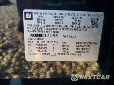 Zdjęcie 12 z 12 samochodu: 2018 CHEVROLET SILVERADO K1500 LT VIN:3GCUKREC8JG112027 - miniatura