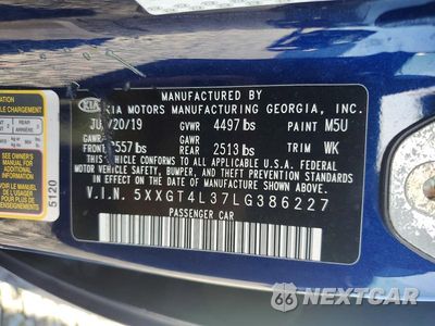 Zdjęcie 13 z 13 samochodu: 2020 KIA OPTIMA LX VIN:5XXGT4L37LG386227 - miniatura