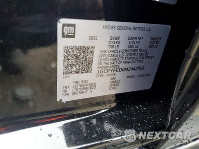 Zdjęcie 12 z 12 samochodu: 2021 CHEVROLET SILVERADO K1500 LT TRAIL BOSS VIN:1GCPYFED0MZ442025 - miniatura