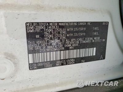 Zdjęcie 14 z 14 samochodu: 2025 TOYOTA RAV4 XLE PREMIUM VIN:2T3C1RFV2SW402098 - miniatura