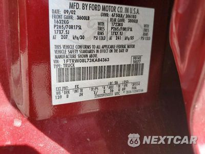 Zdjęcie 12 z 12 samochodu: 2003 FORD F150 SUPERCREW VIN:1FTRW08L73KA84363 - miniatura