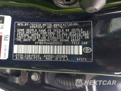 Zdjęcie 12 z 12 samochodu: 2016 TOYOTA CAMRY HYBRID LE VIN:4T1BD1FK4GU200633 - miniatura