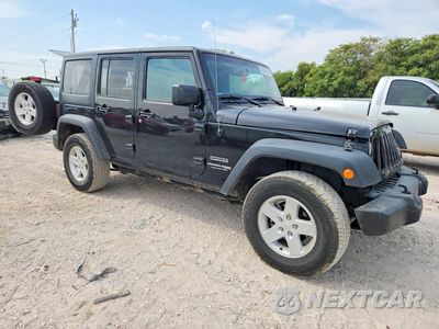 Czwarte zdjęcie samochodu z boku: 2018 JEEP WRANGLER UNLIMITED SPORT VIN:1C4BJWDG1JL882344 - miniatura