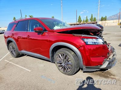 Czwarte zdjęcie samochodu z boku: 2022 NISSAN PATHFINDER SL VIN:5N1DR3CB8NC268026 - miniatura