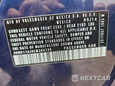 Zdjęcie 13 z 13 samochodu: 2014 VOLKSWAGEN JETTA SE VIN:3VWD17AJ6EM304739 - miniatura
