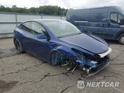 Czwarte zdjęcie samochodu z boku: 2022 TESLA MODEL Y VIN:7SAYGDEF7NF514054 - miniatura