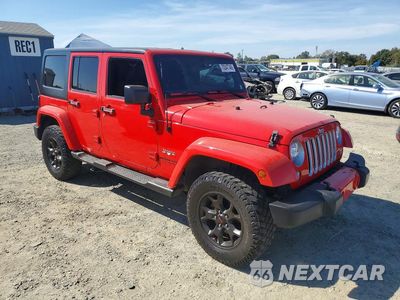 Czwarte zdjęcie samochodu z boku: 2017 JEEP WRANGLER UNLIMITED SAHARA VIN:1C4BJWEG8HL661347 - miniatura