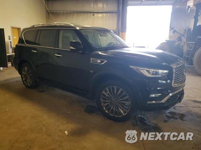 Czwarte zdjęcie samochodu z boku: 2018 INFINITI QX80 BASE VIN:JN8AZ2NF7J9660122 - miniatura