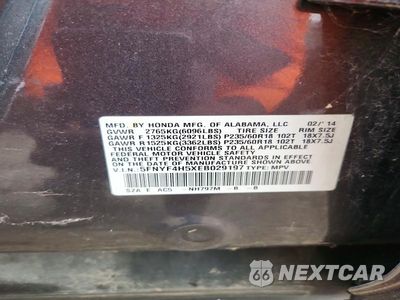 Zdjęcie 12 z 12 samochodu: 2014 HONDA PILOT EXL VIN:5FNYF4H5XEB029197 - miniatura