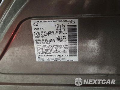 Zdjęcie 12 z 12 samochodu: 2014 NISSAN PATHFINDER S VIN:5N1AR2MM0EC696122 - miniatura