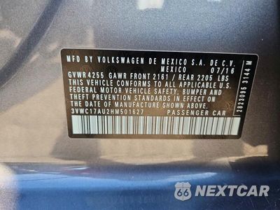 Zdjęcie 13 z 13 samochodu: 2017 VOLKSWAGEN GOLF SPORTWAGEN S VIN:3VWC17AU2HM501627 - miniatura