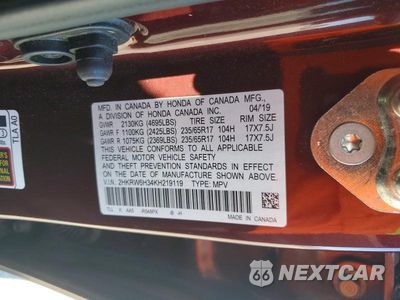 Zdjęcie 13 z 13 samochodu: 2019 HONDA CR-V LX VIN:2HKRW6H34KH219119 - miniatura