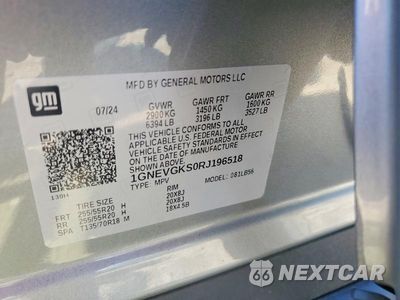 Zdjęcie 12 z 12 samochodu: 2024 CHEVROLET TRAVERSE LT VIN:1GNEVGKS0RJ196518 - miniatura