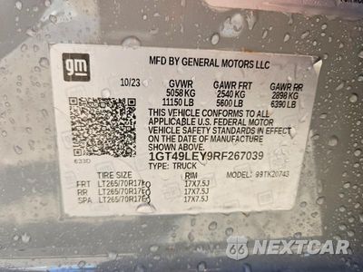 Zdjęcie 12 z 12 samochodu: 2024 GMC SIERRA K2500 HEAVY DUTY VIN:1GT49LEY9RF267039 - miniatura