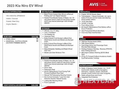 Zdjęcie 13 z 14 samochodu: 2023 KIA NIRO WIND VIN:KNDCR3L10P5053643 - miniatura