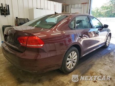 Trzecie zdjęcie samochodu z tyłu: 2014 VOLKSWAGEN PASSAT VIN:1VWAT7A31EC077394 - miniatura
