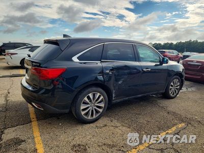 Trzecie zdjęcie samochodu z tyłu: 2014 ACURA MDX TECHNOLOGY VIN:5FRYD3H4XEB012289 - miniatura