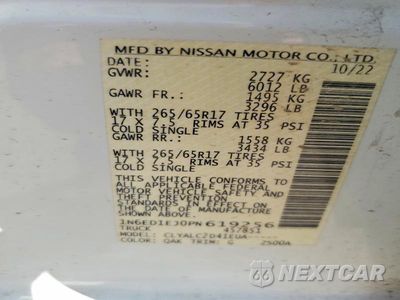 Zdjęcie 13 z 13 samochodu: 2023 NISSAN FRONTIER SV VIN:1N6ED1EJ0PN619256 - miniatura