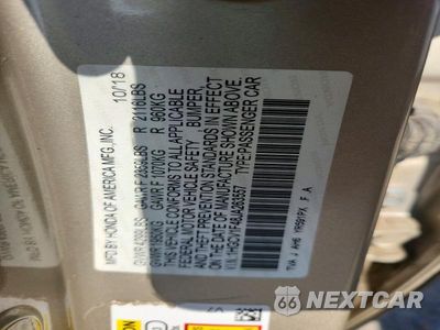 Zdjęcie 12 z 12 samochodu: 2018 HONDA ACCORD EX VIN:1HGCV1F48JA263557 - miniatura