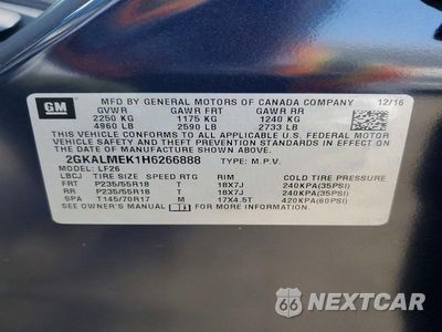 Zdjęcie 14 z 14 samochodu: 2017 GMC TERRAIN SLE VIN:2GKALMEK1H6266888 - miniatura