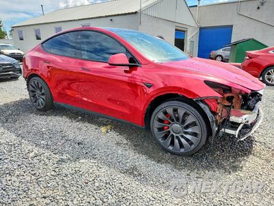 Czwarte zdjęcie samochodu z boku: 2022 TESLA MODEL Y VIN:7SAYGDEF0NF466865 - miniatura