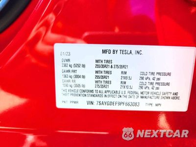 Zdjęcie 12 z 12 samochodu: 2023 TESLA MODEL Y VIN:7SAYGDEF9PF663083 - miniatura