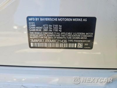 Zdjęcie 12 z 12 samochodu: 2021 BMW 330XI VIN:3MW5R7J06M8C21436 - miniatura