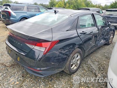 Trzecie zdjęcie samochodu z tyłu: 2022 HYUNDAI ELANTRA SE VIN:KMHLL4AGXNU225755 - miniatura