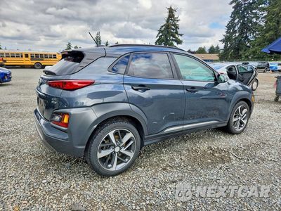 Trzecie zdjęcie samochodu z tyłu: 2018 HYUNDAI KONA ULTIMATE VIN:KM8K5CA54JU117334 - miniatura