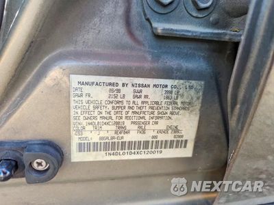 Zdjęcie 13 z 13 samochodu: 1999 NISSAN ALTIMA XE VIN:1N4DL01D4XC120019 - miniatura