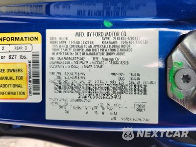 Zdjęcie 13 z 13 samochodu: 2018 FORD FUSION TITANIUM/PLATINUM VIN:3FA6P0D96JR225402 - miniatura