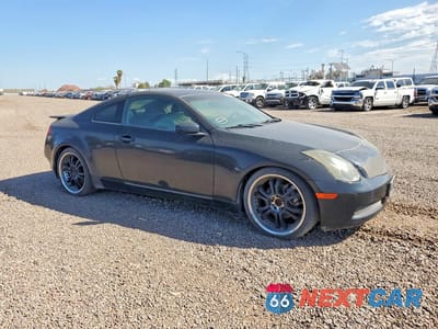 Czwarte zdjęcie samochodu z boku: 2005 INFINITI G35 BASE VIN:JNKCV54E15M408362 - miniatura