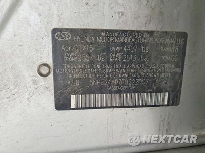 Zdjęcie 12 z 12 samochodu: 2015 HYUNDAI SONATA SE VIN:5NPE24AF7FH222007 - miniatura