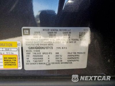 Zdjęcie 13 z 13 samochodu: 2017 CHEVROLET TRAVERSE LT VIN:1GNKVGKD9HJ187173 - miniatura