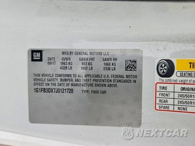 Zdjęcie 13 z 13 samochodu: 2018 CHEVROLET CAMARO LT VIN:1G1FB3DX7J0121728 - miniatura