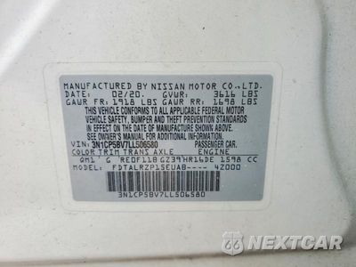 Zdjęcie 14 z 14 samochodu: 2020 NISSAN KICKS S VIN:3N1CP5BV7LL506580 - miniatura