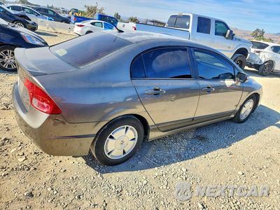 Trzecie zdjęcie samochodu z tyłu: 2007 HONDA CIVIC HYBRID VIN:JHMFA36257S006276 - miniatura