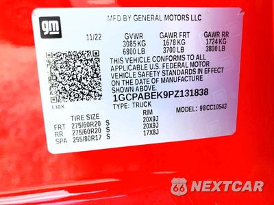 Zdjęcie 13 z 13 samochodu: 2023 CHEVROLET SILVERADO C1500 CUSTOM VIN:1GCPABEK9PZ131838 - miniatura