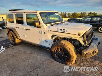 Czwarte zdjęcie samochodu z boku: 2024 JEEP WRANGLER 4XE VIN:1C4RJXN68RW165931 - miniatura