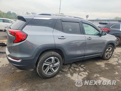 Trzecie zdjęcie samochodu z tyłu: 2021 GMC TERRAIN SLT VIN:3GKALVEV3ML309701 - miniatura